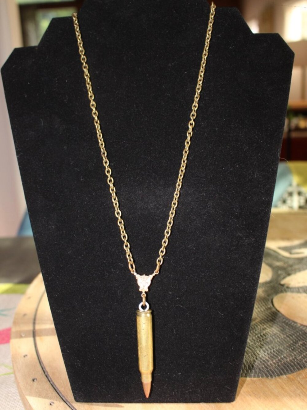 Bullet Necklace Artisan Made 31"L